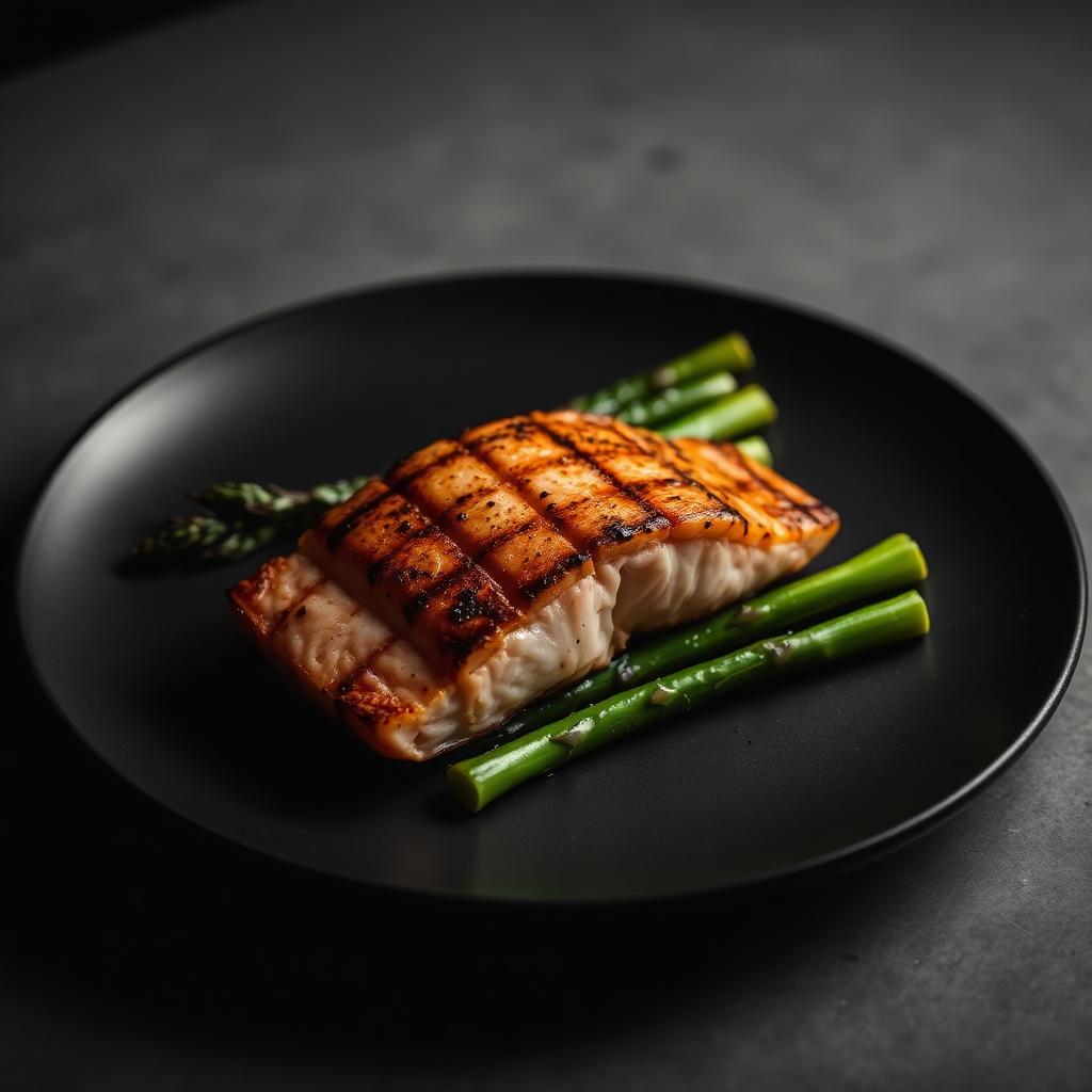 Grilled Salmon + Asparagus